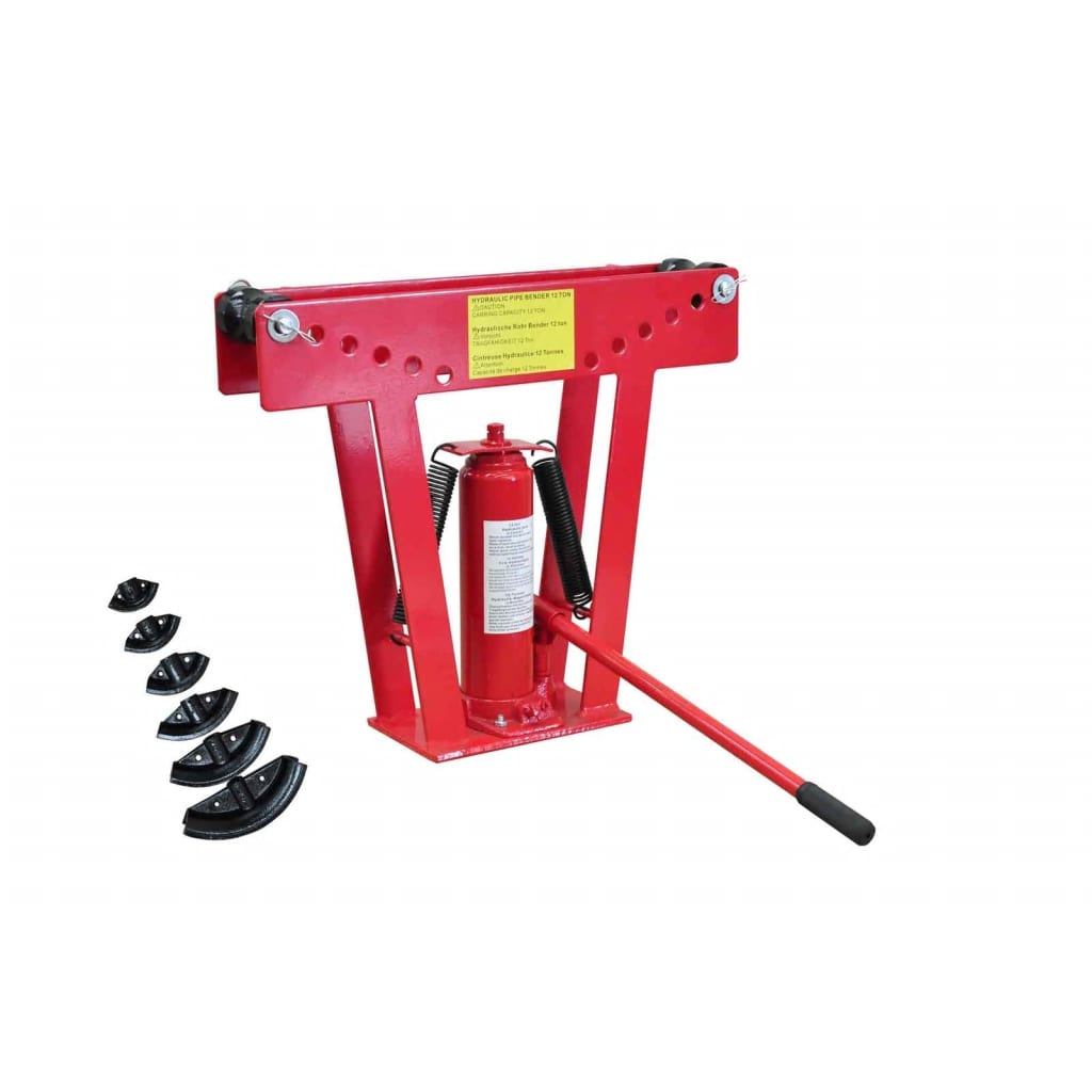 VIDAXL HYDRAULIC PIJPENBUIGER 12-Tonnen mit 6 Formen