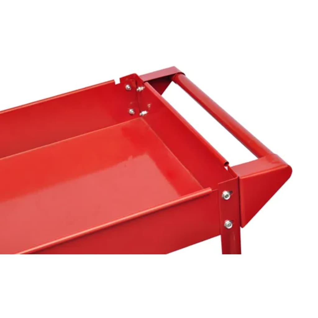 Vidaxl -Werkzeugtrolley 100 kg rot