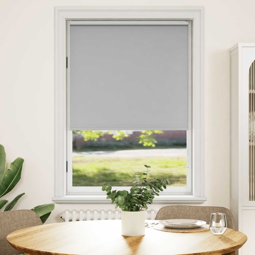 Vidaxl Roller Blind Blackout 120x175 cm Grau