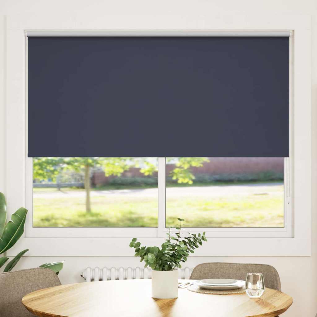 Vidaxl Roller Blind Blackout 140 x 175 cm Marineblau