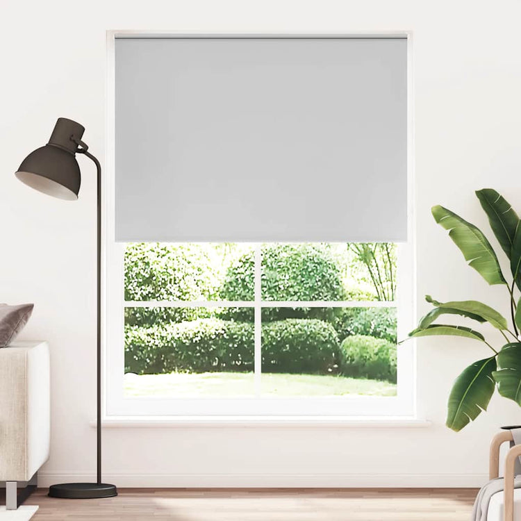 Vidaxl Roller Blind Blackout 140 x 230 cm grau