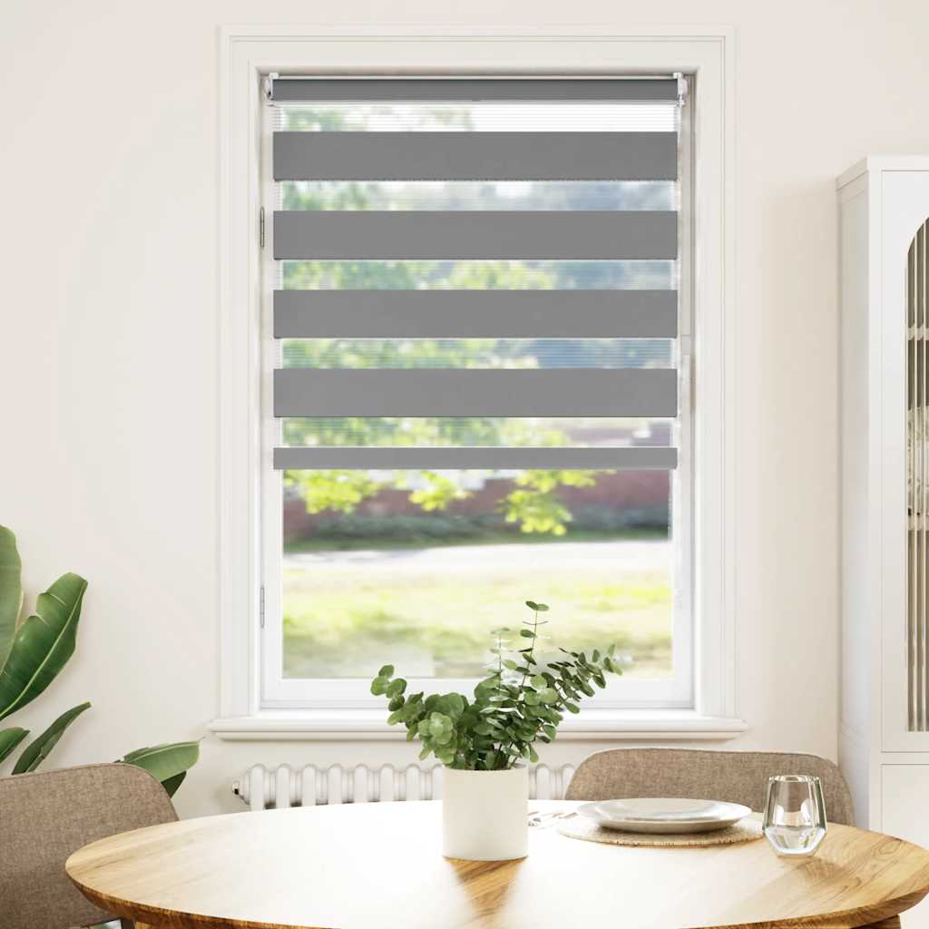 Vidaxl Duo Roller Blind 70x120 cm Grau
