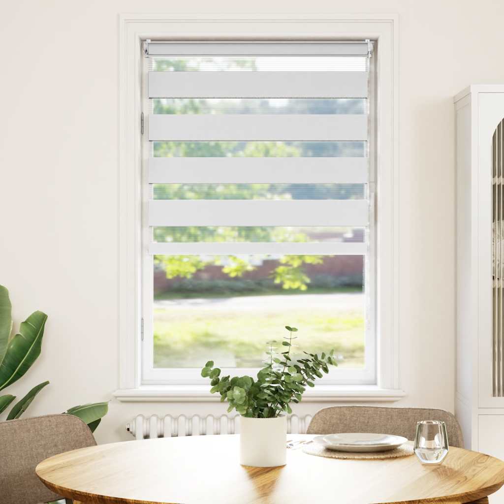 Vidaxl Duo Roller Blind 90x150cm Weiß
