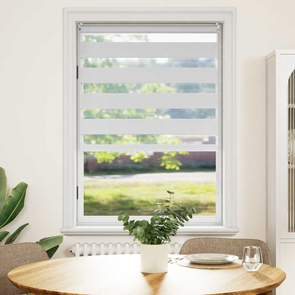 Vidaxl Duo Roller Blind 100 x 175 cm Weiß