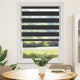 Vidaxl Duo Roller Blind 100 x 175 cm Schwarz