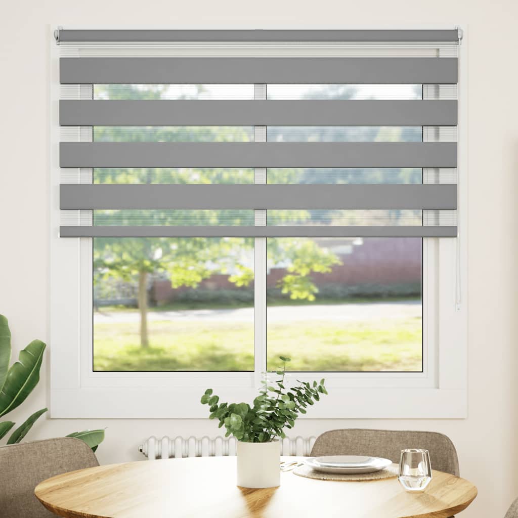 Vidaxl Duo Roller Blind 120 x 175 cm Grau