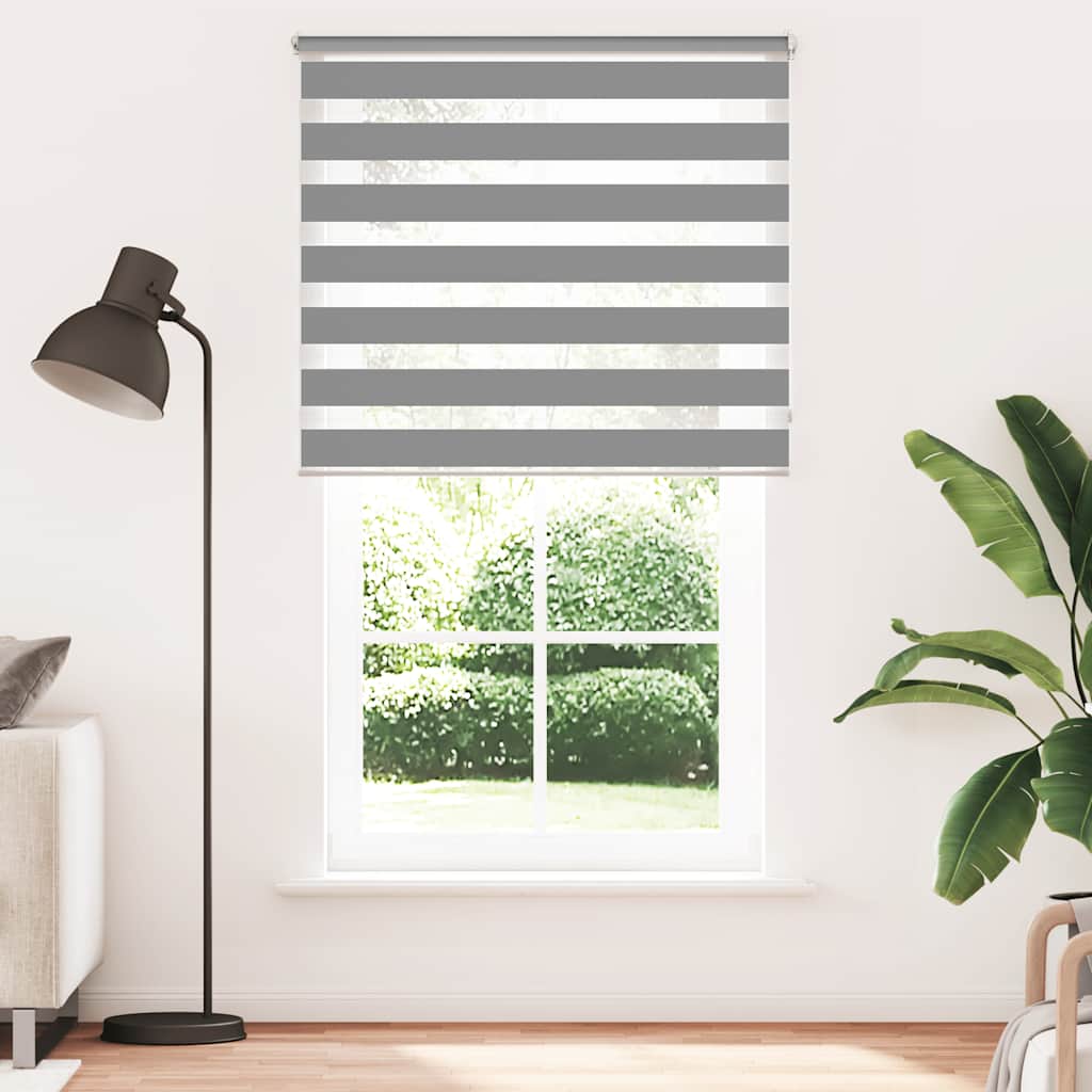 Vidaxl Duo Roller Blind 120 x 230 cm Grau