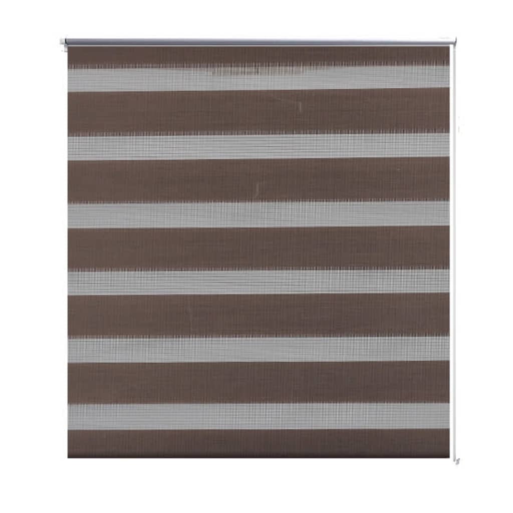 Vidaxl Duo Roller Blind 120 x 230 cm Kaffeebraun