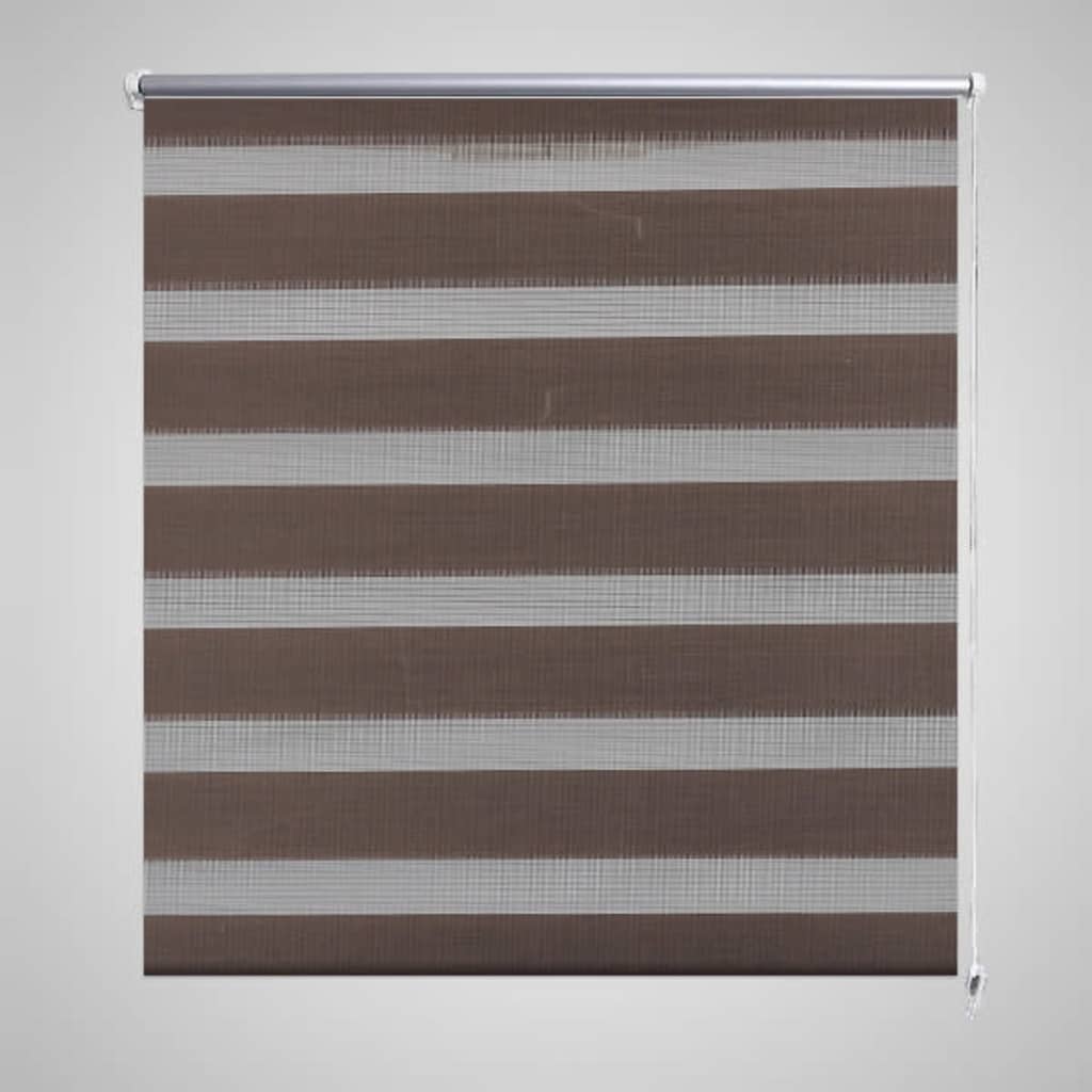 Vidaxl Duo Roller Blind 120 x 230 cm Kaffeebraun