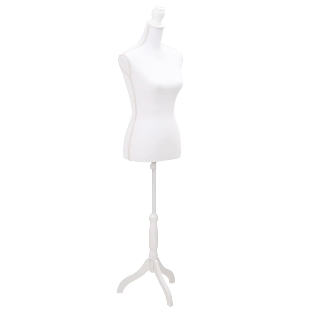 Vidaxl Estalage Doll Torso Frau Weiß
