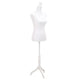 Vidaxl Estalage Doll Torso Frau Weiß