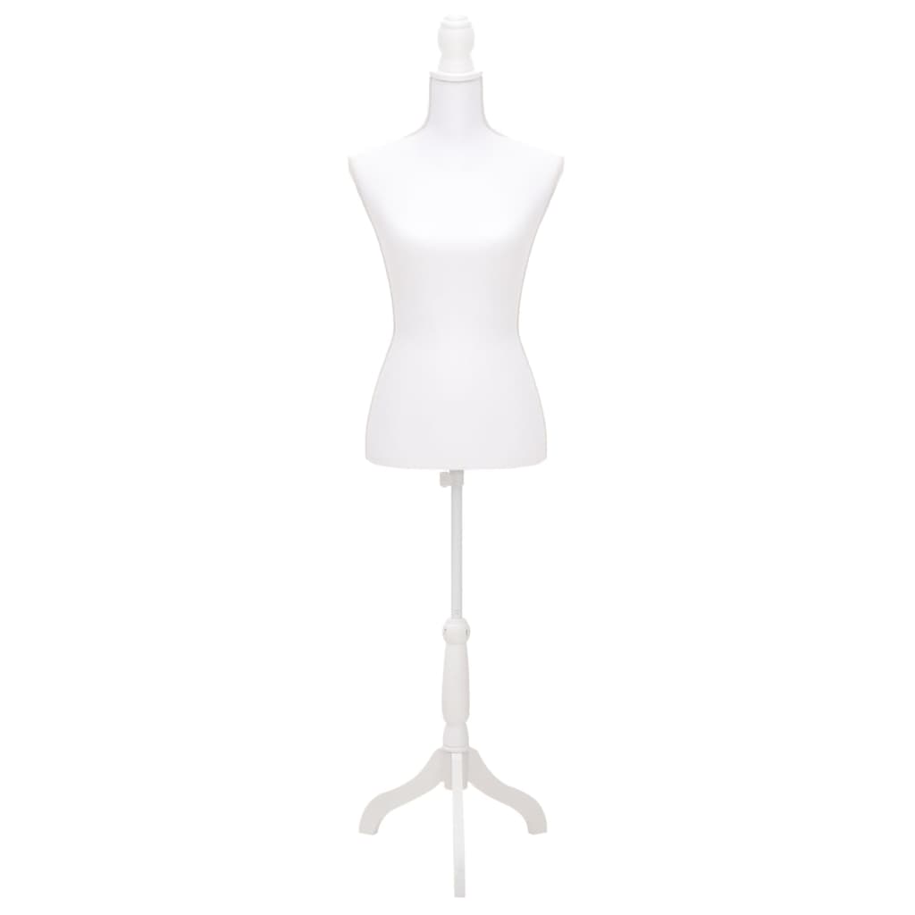 Vidaxl Estalage Doll Torso Frau Weiß