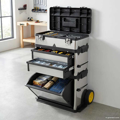 Vidaxl Tool Trolley Mobile 3-piefe