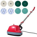 VIDAXL 5-in-1 Zweiköpfige Bodenpoliermaschine mit Bodenpeeling - afbeelding 1