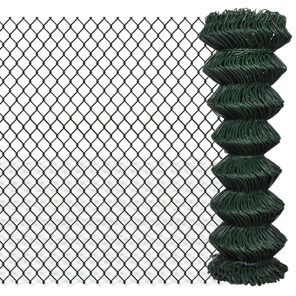 Vidaxl Maschendrahtzaun 1,25x25 m Stahl