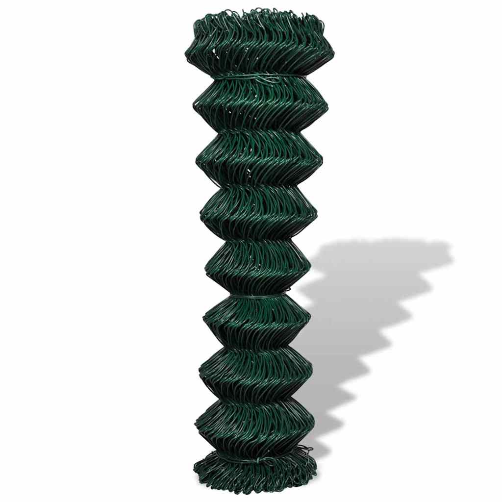 Vidaxl -Netzzaun 1,5x25 m Stahlgrün