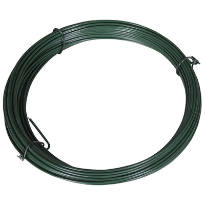 Vidaxxl Zaunbindedraht 25 m 1,4 2 mm Stahl grün