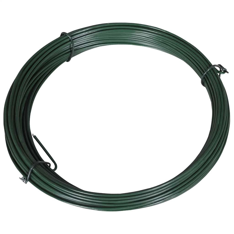 Vidaxxl Zaunbindedraht 25 m 1,4 2 mm Stahl grün