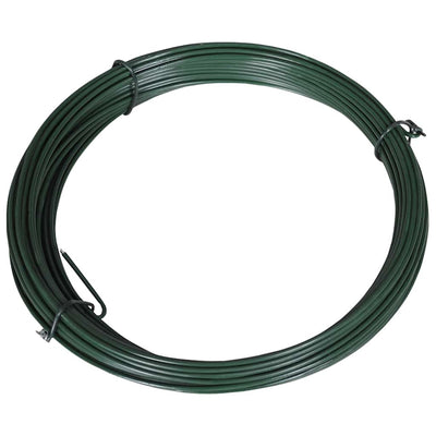 Vidaxxl Zaunbindedraht 25 m 1,4 2 mm Stahl grün