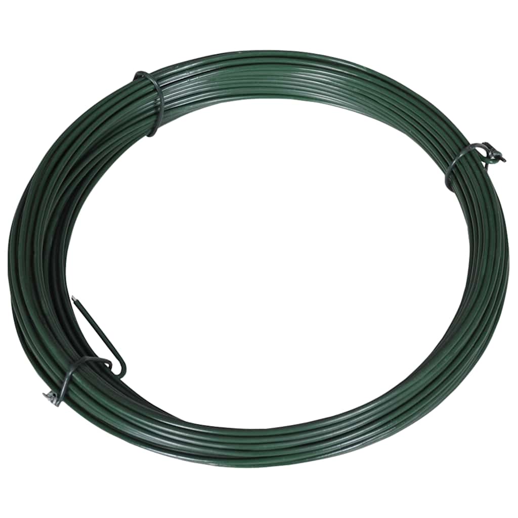 Vidaxxl Zaunbindedraht 25 m 1,4 2 mm Stahl grün