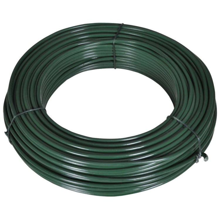 Vidaxl Hek Pandraad 80 m 2,1 3,1 mm Stahlgrün