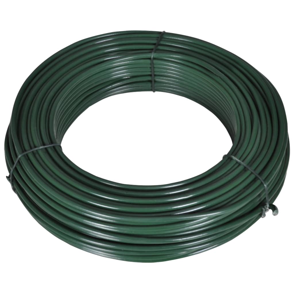 Vidaxl Hek Pandraad 80 m 2,1 3,1 mm Stahlgrün