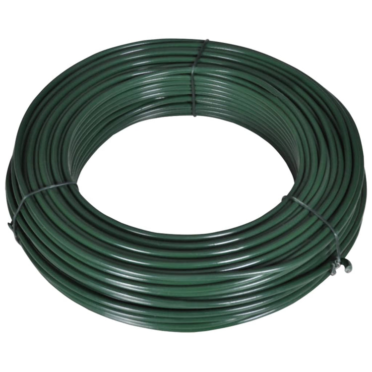 Vidaxl Hek Pandraad 80 m 2,1 3,1 mm Stahlgrün