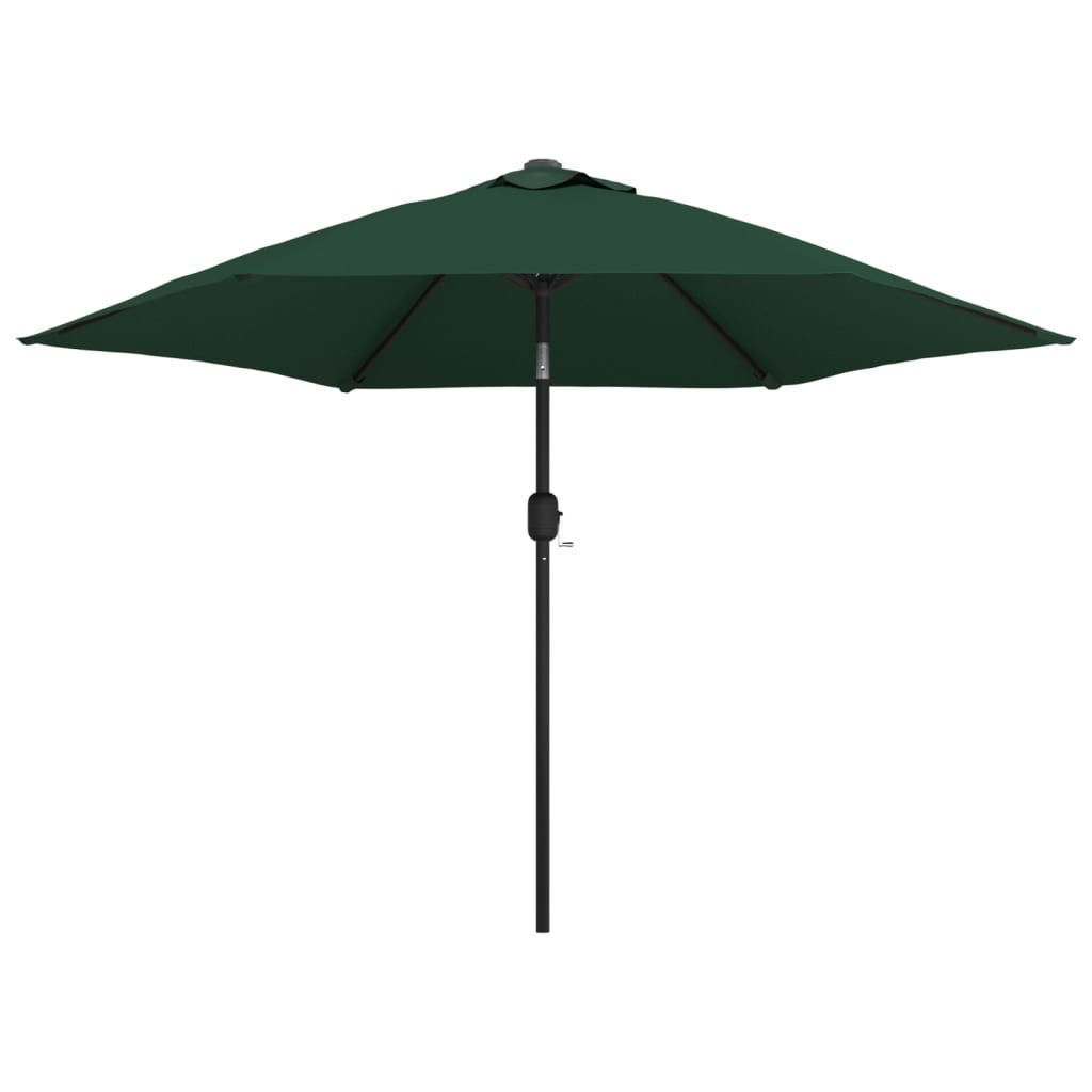 Vidaxl -Parasol mit Stahlpol 3 m grün