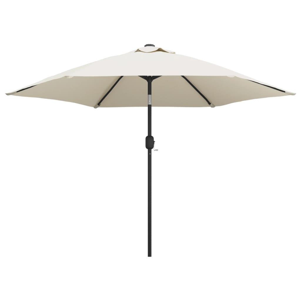 Vidaxl -Parasol mit Stahlpol 3 m Sandweiß