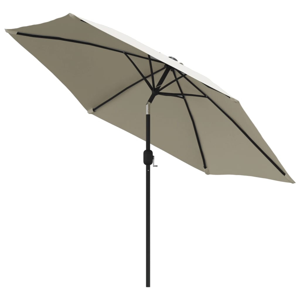 Vidaxl -Parasol mit Stahlpol 3 m Sandweiß