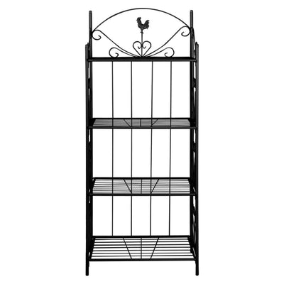 Vidaxl Plant Rack quadratisch schwarz