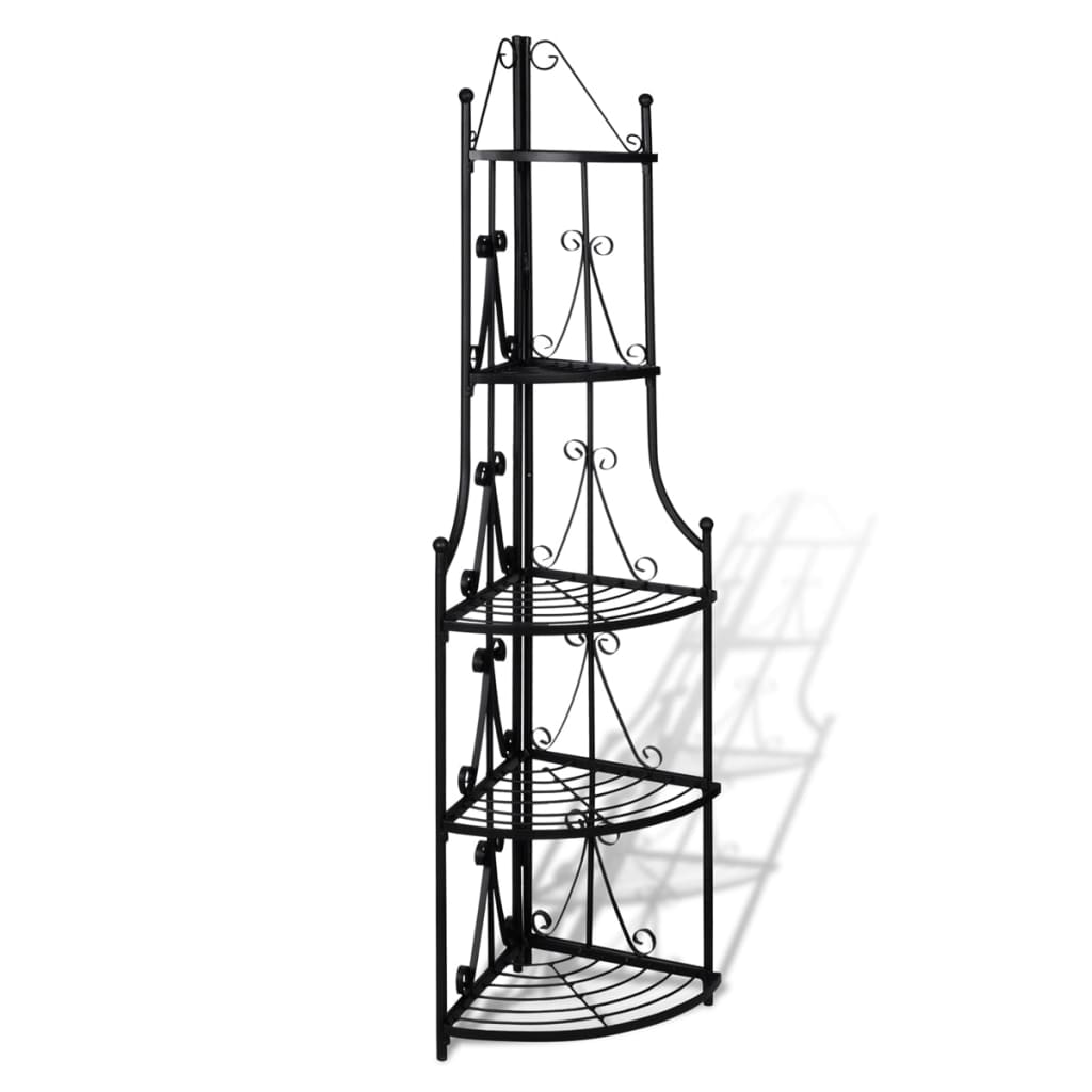 Vidaxl Hushy Plant Rack Romy (schwarz)