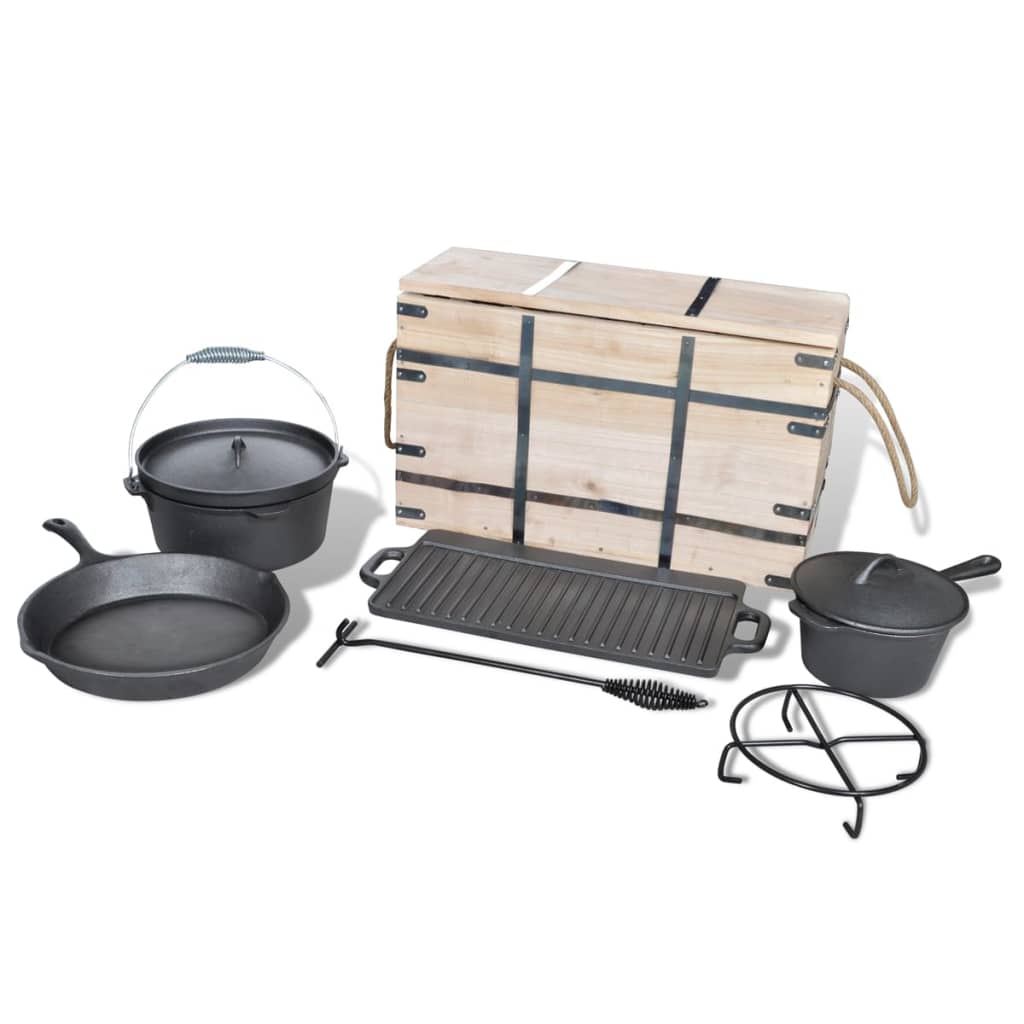 Vidaxl 9-teilige Bratpfannen Set
