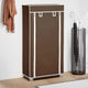 Vidaxl -Stoffschuhe mit Abdeckung 58 x 28 x 106 cm Braun
