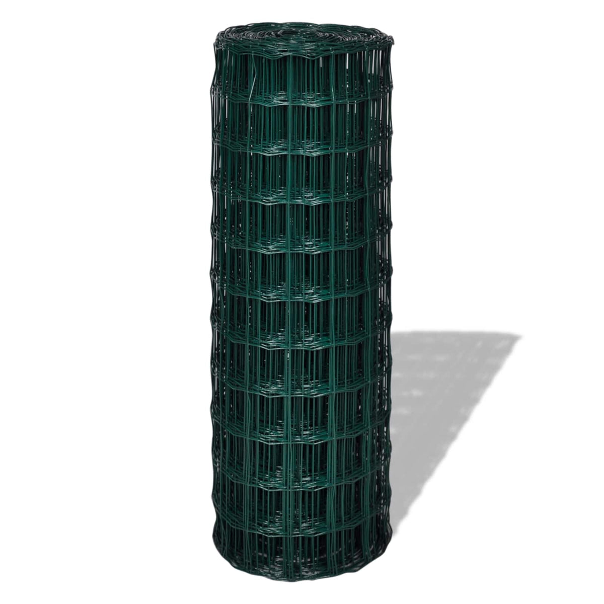 Vidaxx Eurozaun grün 1000 x 180 cm PVC-beschichtetes Eisen
