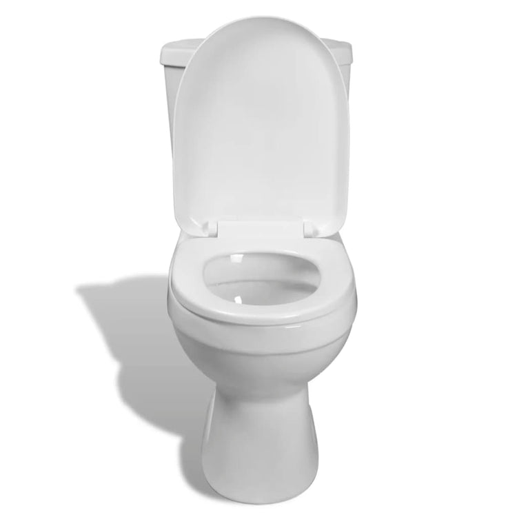 Vidaxl -Toilette mit Zisterne weiß
