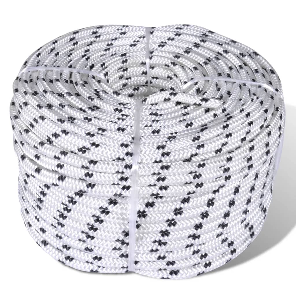 Vidaxl Bootseil Polyester geflochten 8mmx50m