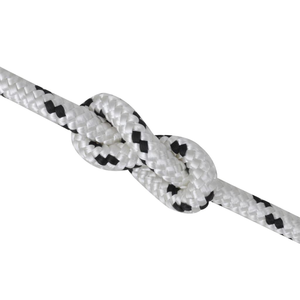VIDAXL -Bootseil Polyester geflochten 12mmx50m
