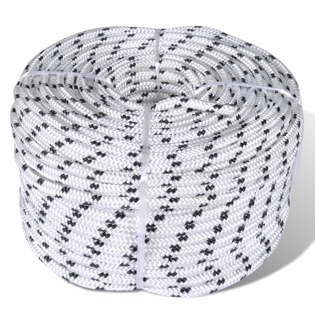 Vidaxl Bootseil Polyester geflochten 14mmx50m