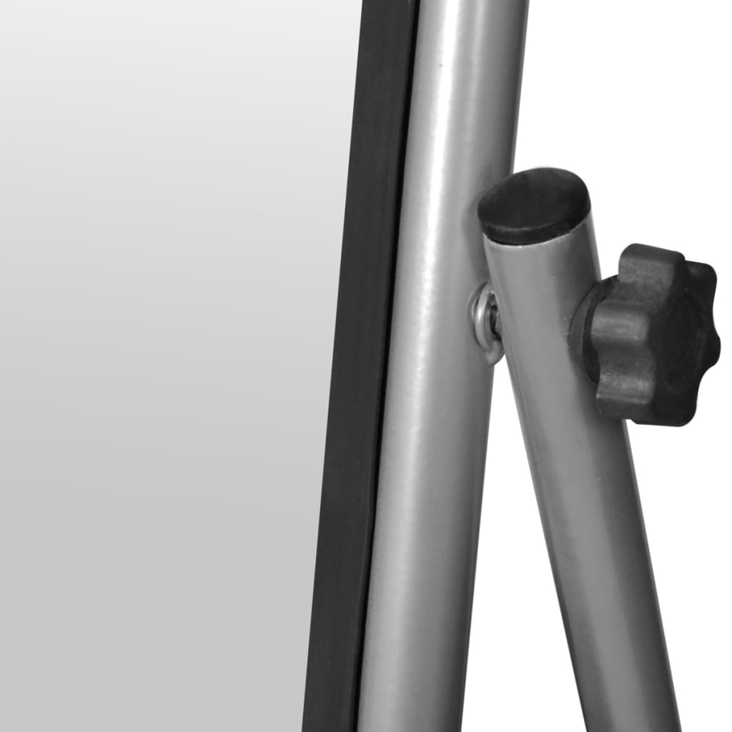 Vidaxl freistehender Bodenspiegel mit rechteckiger Grau in voller Länge