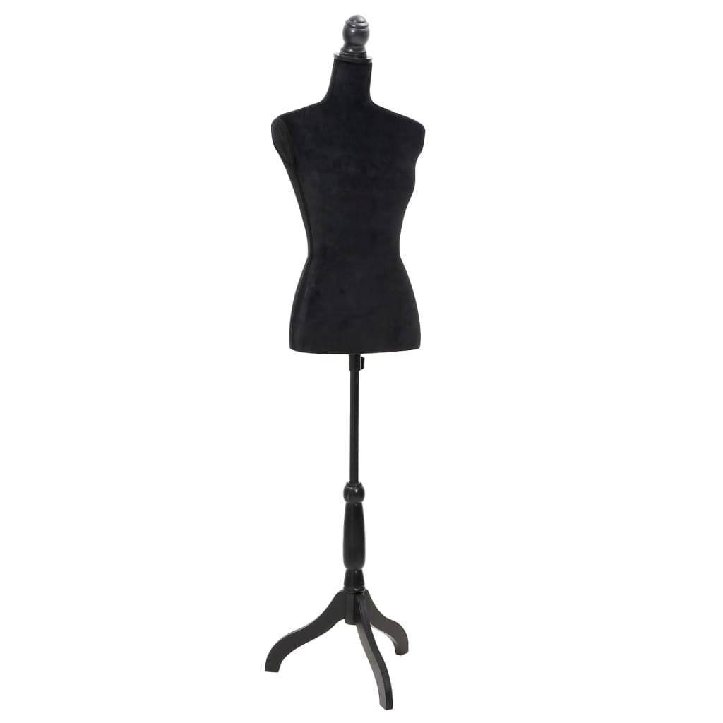 Vidaxl Estalage Doll Torso Frau schwarz