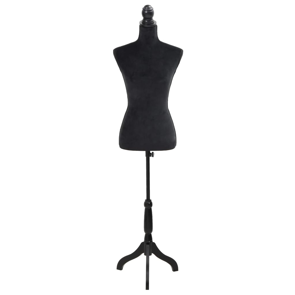 Vidaxl Estalage Doll Torso Frau schwarz