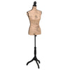 Vidaxl Estalage Doll Torso Frau Jute Brown -Black