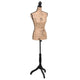 Vidaxl Estalage Doll Torso Frau Jute Brown -Black