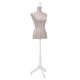 Vidaxl Estalage Doll Torso Frau Baumwollwäsche mit Streifen