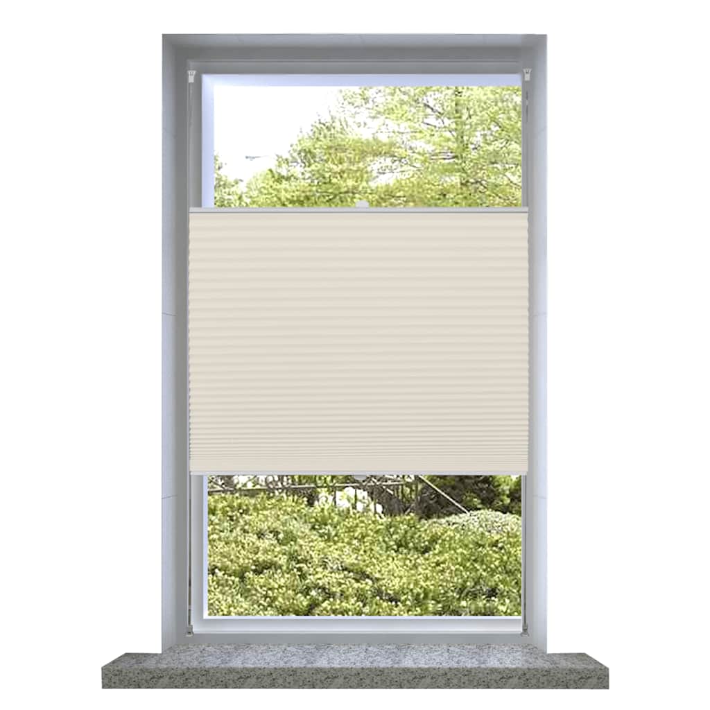 Vidaxl Plisséjalind 50x125 cm Creme