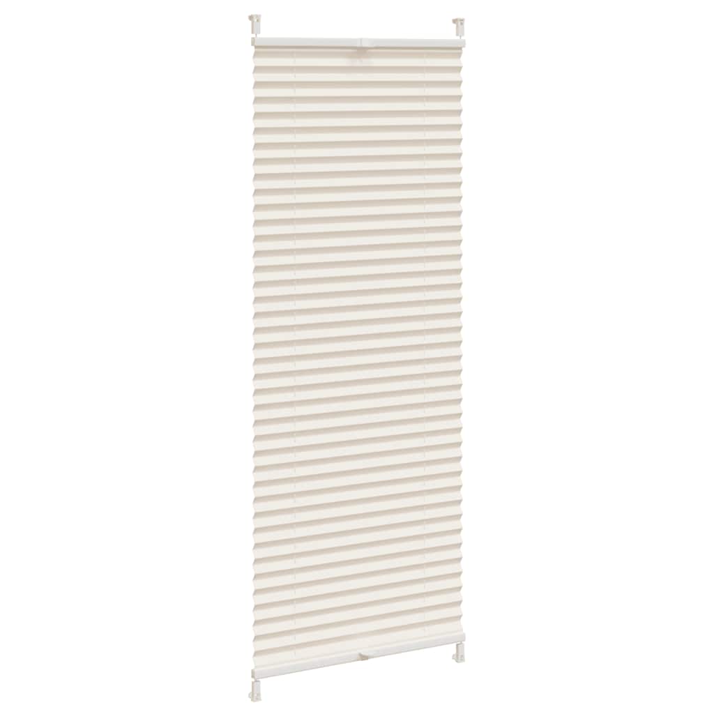 Vidaxl Plissé Roller Blind 60x100 cm Creme