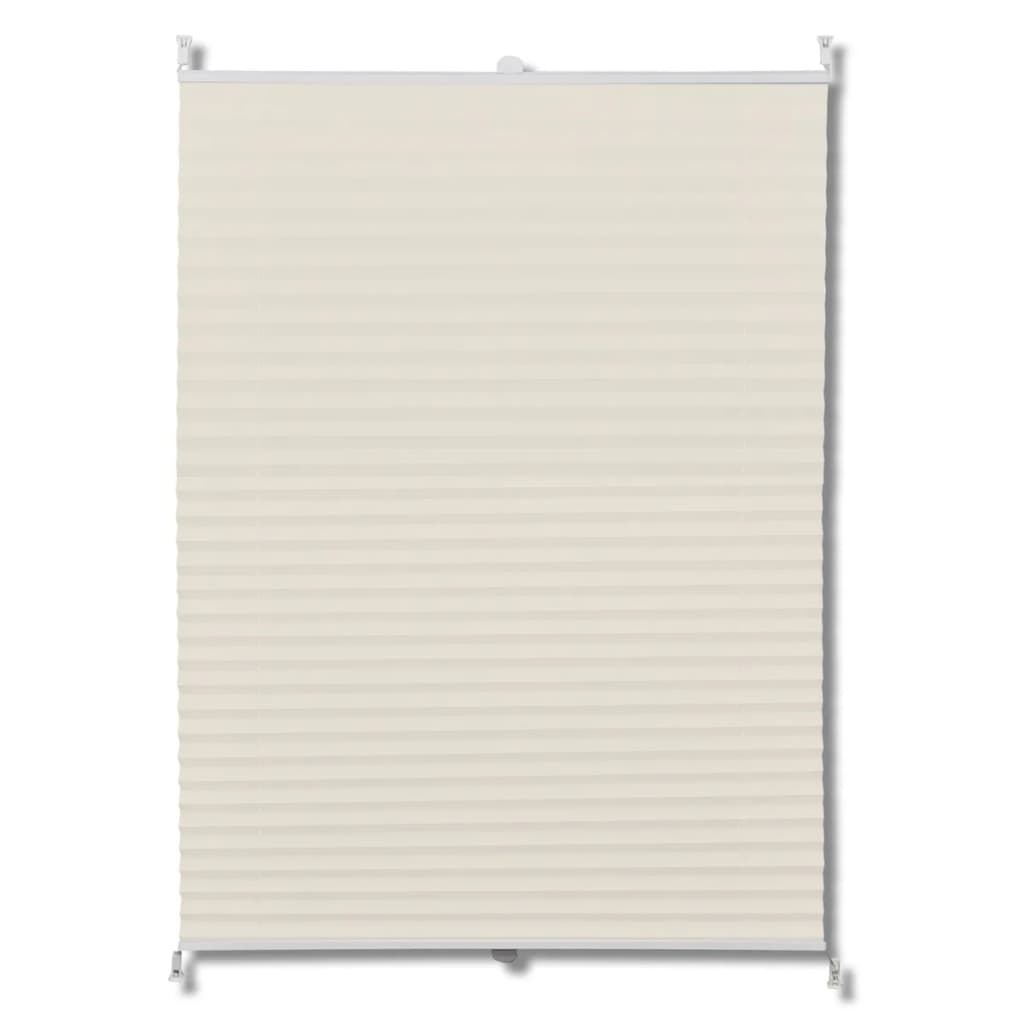 Vidaxl Plissé Roller Blind 70x100 cm Creme