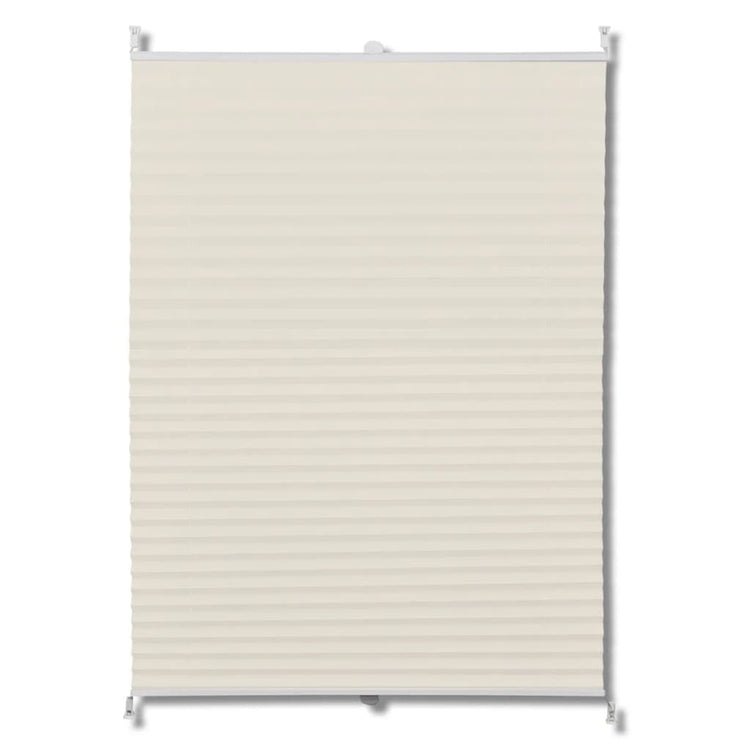 Vidaxl Plissé Roller Blind 70x100 cm Creme