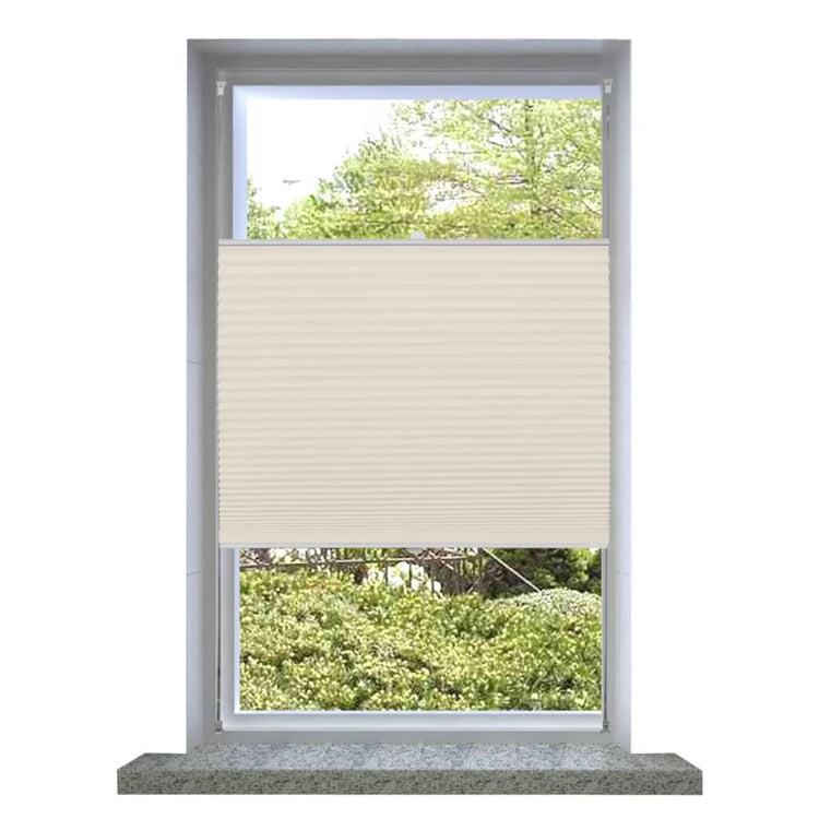 Vidaxl Plissé Roller Blind 70x100 cm Creme
